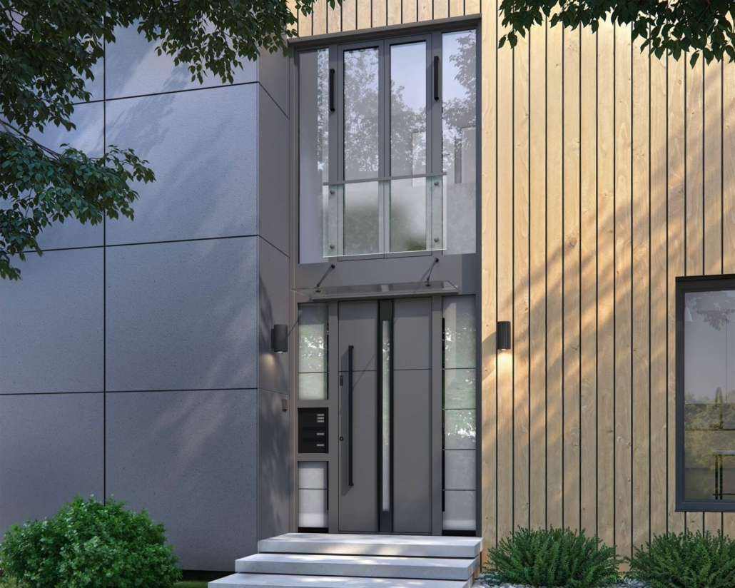 Vhod_Visoki_zunanji Vhodna vrata z obilico svetlobe