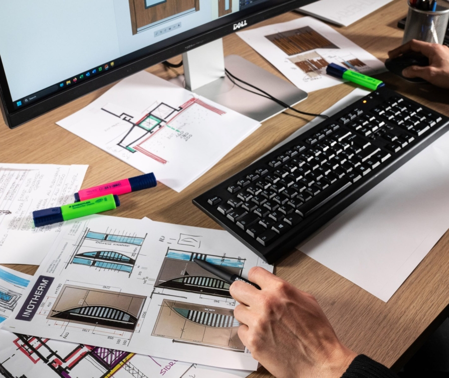Designing a bespoke front door from a sketch