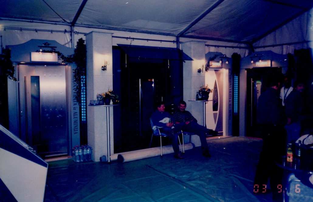 Old image of a trade fair where Inotherm also exhibited