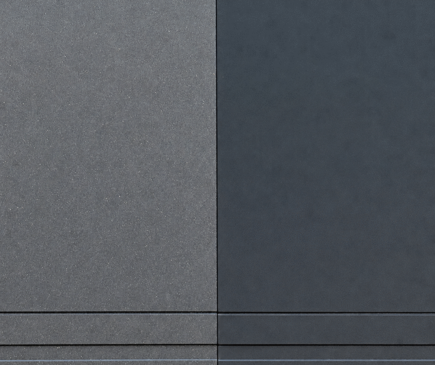 Difference between metallic and matt anthracite grey RAL 7016 finishes